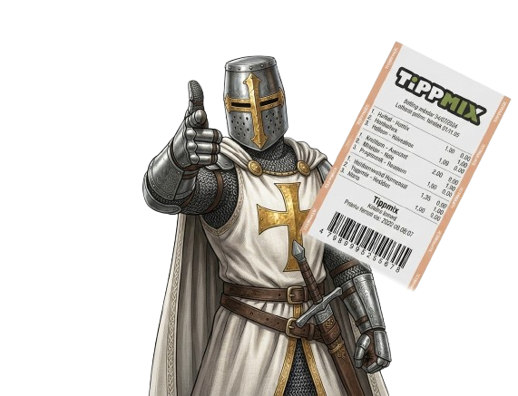 Lovag Tippmix-szelvénnyel — Knight's AI Football